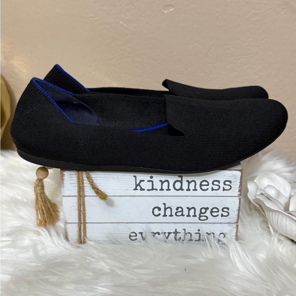 Rothy's Women's Black and Blue Flats - Picture 7 of 8